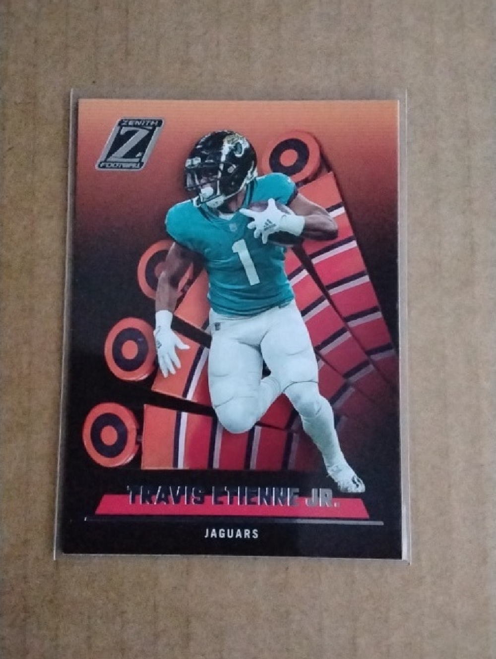 2022 Zenith Travis Etienne Jr. #60 Red Zone Jacksonville Jaguars
